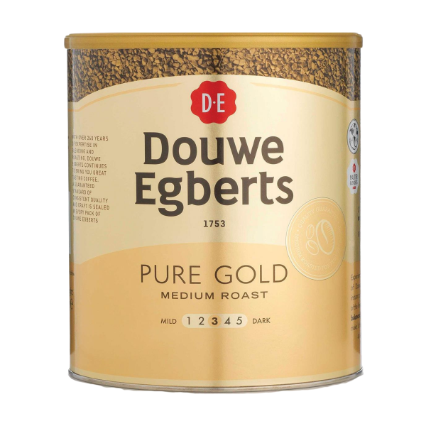 INSTANT COFFEE DOUWE EGBERTS PURE GOLD 750G