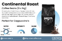 CROWN CONTINENTAL ROAST BEANS 6 x 1 KG