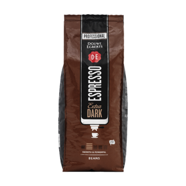 DE EXTRA DARK ROAST ESPRESSO BEANS 6 X 1KG