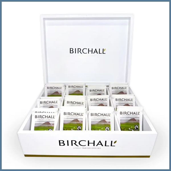 Birchall White Tea Bag Box (12 Compartments)